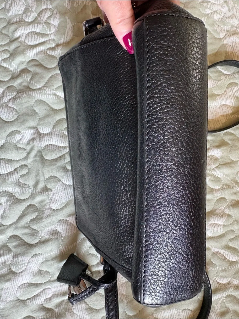 Michael Kors Black Pebbled Leather Crossbody